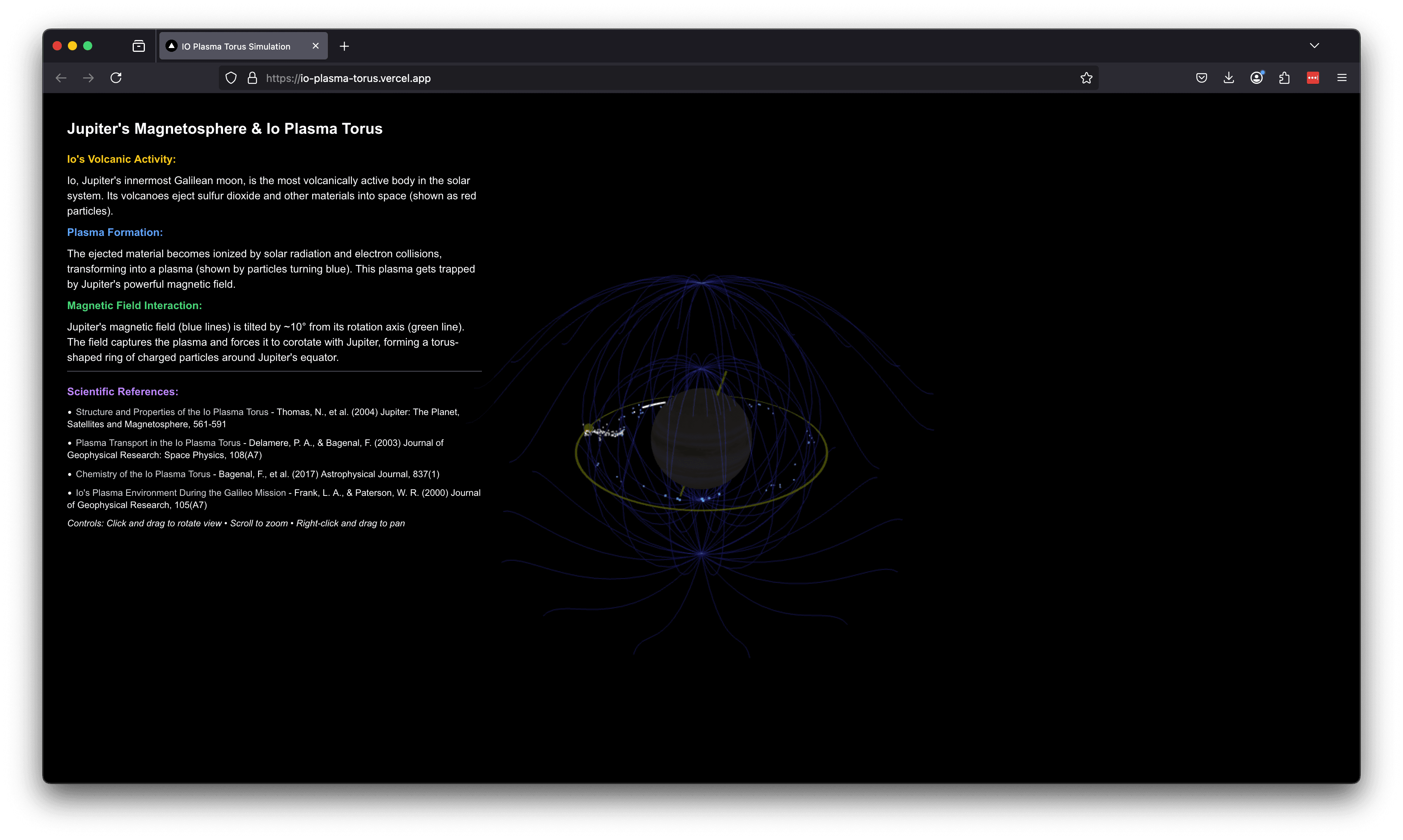 IO Plasma Torus Simulation